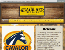 Tablet Screenshot of grayslakefeed.com